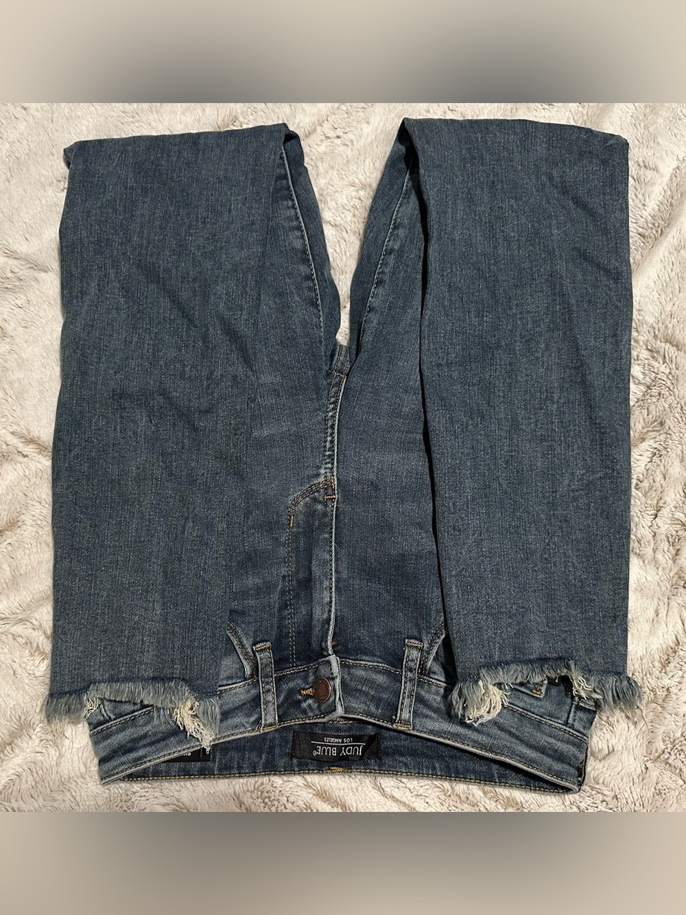 Judy Blue Shark Bite Hem Skinny Fit Jeans - Picture 13 of 16